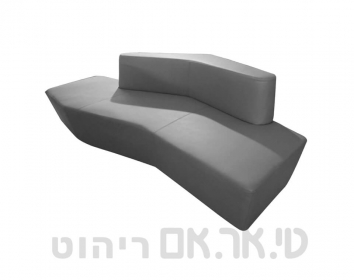 ספת קוברה עם משענת B אפור