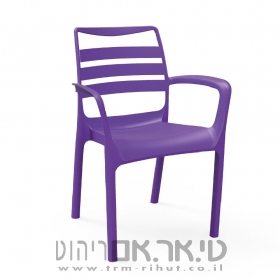 כסא פלסטיק צבעוני לבתי קפה ומסעדות