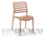 כסא דגם לואיס בצבע חום 