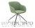 כסא מישל עם רגלי עכביש ריפוד ירוק בהיר