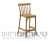 כסא בר גזוז צבע עץ