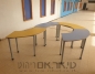 שולחן רבע עיגול לעבודה בזוגות או בקבוצה