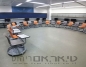 כסא סטודנט קולג כולל סל האחסון ומדף הכתיבה שיכול להסתובב 360°